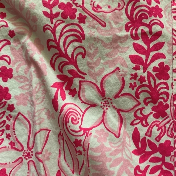 Lily Pulitzer Women’s Pink‎ Floral Cotton Cropped Capri Pants size 8 - Picture 3 of 8